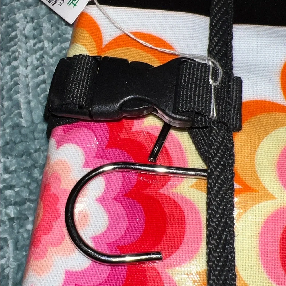 Colorful Floral Hanging Organizer with clasp closure